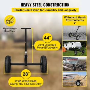 Capacité de poids de la langue idéale pour la <span class=keywords><strong>remorque</strong></span> de bateau de RV de <span class=keywords><strong>voiture</strong></span> en mouvement avec la boule d'attelage pneus solides <span class=keywords><strong>chariot</strong></span> de <span class=keywords><strong>remorque</strong></span> réglable - Product Image 5