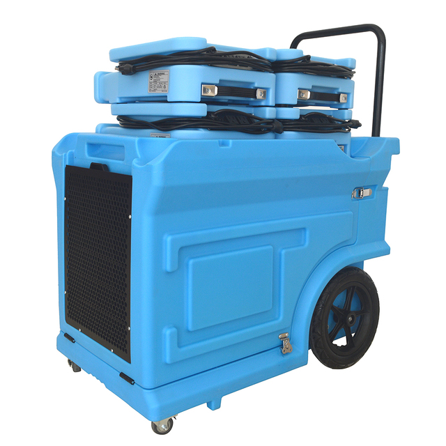 New Onedry Large Capacity Industrial Dehumidifier 150PPD 80 Liters With Pump Wheel Handle Water Restoration Remmoval