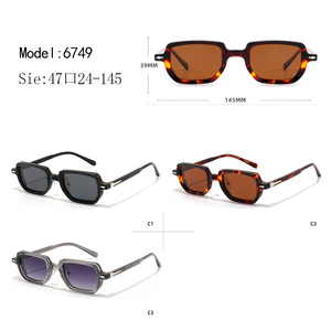 Square Full Rim Sunglasses Solid Black <b>Frame</b> Polycarbonate Lens Anti-Uv Protection Unisex Adult - Product Image 3