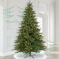 Sapin de Noël artificiel en cèdre de 3,6 m de haut, de haute qualité, coloré et éclairé, en matériaux PE+PVC, fournisseur en gros OEM