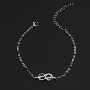 Fabricante de Joyería de Acero Inoxidable, Pulsera Ajustable con Símbolo Infinito y Letra Inicial para Parejas, Venta al Por Mayor - Product Image 4