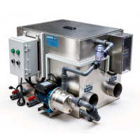 Cowater Premium 220V Motor Edelstahl Rotations trommel filter für Aquakultur teiche 1 Jahr Garantie mit kostenloser Wartung