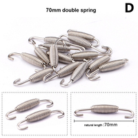 Accessoires de connecteur de moto en acier inoxydable à ressort 35/53/55/60/68/70/80/85mm pour système d'échappement de moto en fibre de carbone