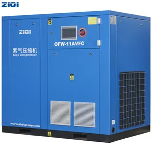 Fabbrica professionale 380v 50hz 11kw monostadio compressori d'aria silenziosi senza olio a vite