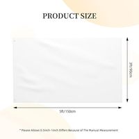 Drapeau personnalisé double face, créez votre propre image, logo ou texte amusant, décoration intérieure et extérieure, blanc