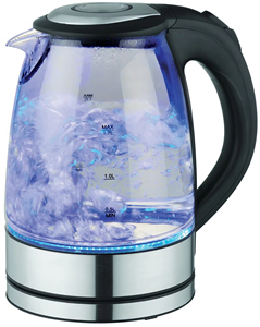 Bình đun nước thủy tinh tự động có đèn LED <span class=keywords><strong>1.7L</strong></span> 1850W dùng cho nhà bếp gia đình - Product Image 1