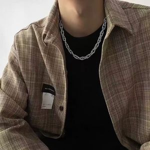 Trendy Hip Hop All-Match Titan Stahl Schlüsselbein Kette Halskette Dicker Edelstahl Modisches Zubehör - Product Image 3