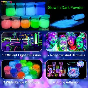 Pigmento luminoso en polvo que brilla en la oscuridad seguro <span class=keywords><strong>de</strong></span> larga duración para manualidades <span class=keywords><strong>de</strong></span> resina epoxi y <span class=keywords><strong>pintura</strong></span> tipo aluminio para fiestas temáticas - Product Image 4