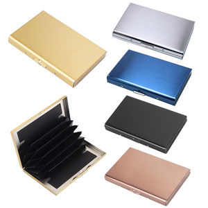 กล่องใส่นามบัตร 6 ช่อง สแตนเลสสตีล ที่ใส่บัตรเครดิตแบบมินิมอล 2 ชิ้น CardsVicloon - Product Image 6