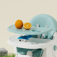 Chaise haute pour bébé, ensemble de chaise de repas, ceinture de sécurité réglable, pliable, portable, écologique, amovible, capacité de charge de 250 lb pour 0-12 ans
