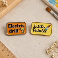 Prix d'usine Personnalisé Émail Thème Sportif Amour Plaqué Argent Alliage de Zinc 3D Logo Métallique Lettre Badges d'identification Épingles de Revers