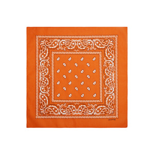 도매 힙합 사용자 정의 인쇄 로고 재활용 카우보이 클래식 스퀘어 페이즐리 반다나 스카프 - Product Image 2