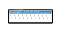 Écran LCD numérique QL028 pour affichage des destinations des bus, affichage des informations aux passagers, affichage des itinéraires, publicité