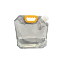 Sachets souples personnalisés pliables avec bec verseur pour liquides et aliments, transparents, 5L