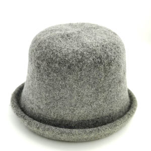 Hot Selling Winter Wide Brimmed 100%wool Bucket Knitted Hat <b>Sweet</b> Cute Versatile Winter Hat Warm Cycling Cap for Outdoor Wear - Product Image 4