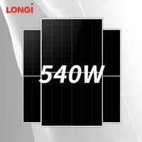 Vente flash Panneau solaire photovoltaïque Longi HiMO X10 LR7-60HVHL 540W 550W Technologie demi-cellule 120 cellules