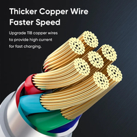 Cable de Carga Rápida para Teléfono Móvil Veaqee, Cable USB Tipo C de 60 W, Cable PD para Cargar Celulares, Cable de Carga de C a C de 60 W para Celulares Xiaomi