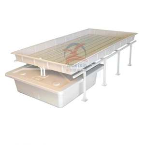 Bandejas de cultivo de inundación de forraje hidropónico de plástico ABS blanco y negro personalizadas 2x4 4x4 4x8 tamaños a la venta con servicio de procesamiento de corte - Product Image 2