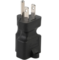 Adaptateur d'alimentation US Standard NEMA 5-15P vers 5-20R, 15A Mâle 20A Femelle, Connecteur à Lame en T, Certifié CE ROHS pour Usage Industriel et de Bureau