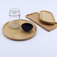 Forme irrégulière personnalisé ovale Rectangle en bois plateau à thé plat plateau ménage cuisine Restaurant bambou plateau de service en bois