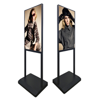 Super Slim 43 \ "49 \" 55 \ "nouveau design intérieur debout publicité Android OS écran LCD CMS gratuit et serveur Cloud pour une utilisation dans les centres commerciaux