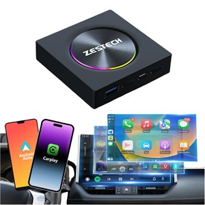 ZESTECH CarPlay AI Box 2024 Android 13 CarPlay adaptateur vidéo sans fil CarPlay Android Auto Dongle nouveau LED ciel étoilé anneau - Product Image 1