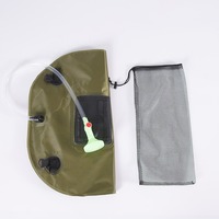 Sac de Douche Multifonctionnel Type Sac à Dos Grande Capacité 20L en PVC, Conception Résistante au Vent pour Camping, Sac d'Eau Souple Portable et Pliable