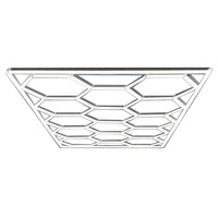 Dropshipping Honeycomb Auto Car Detailing Barra de luz de trabajo Estación de lavado de coches 110V 220V garaje techo Hexagonal luces Led