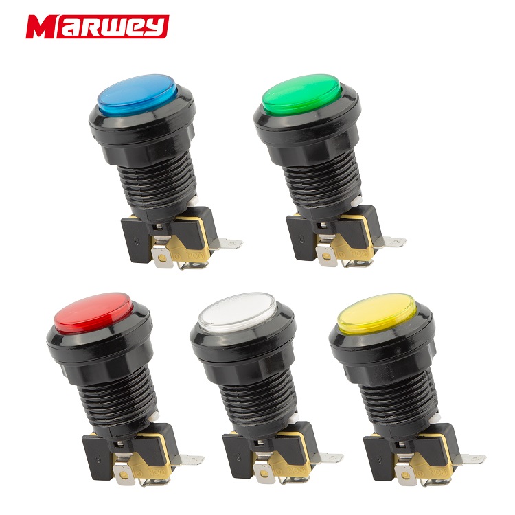 33 Mét 5V LED Arcade Nút Không Thấm Nước Vòng Arcade Push Button Bán