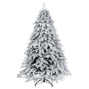 <span class=keywords><strong>Sapin</strong></span> de Noël floqué blanc, luxueux <span class=keywords><strong>sapin</strong></span> de Noël en <span class=keywords><strong>sapin</strong></span> de cyprès dense et enneigé, décoration de Noël, arbre nu. - Product Image 1