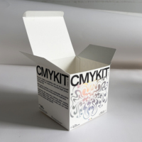 Boîtes à rabat créatives et attrayantes, emballages en papier holographique haut de gamme personnalisés pour l'encre