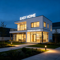 Solution de maison modulaire préfabriquée clé en main, maison modulaire complète pour la construction de villas