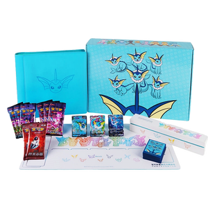<span class=keywords><strong>Cartes</strong></span> à collectionner <span class=keywords><strong>Pokémon</strong></span> PTCG en chinois simplifié, Eevee <span class=keywords><strong>VMAX</strong></span> Eau/Électrique/Feu, Coffret cadeau avancé 6.0, Grand format, Dessiné à la main, Authentique - Product Image 5