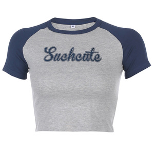 Camiseta de Manga corta mujer เสื้อออกกำลั<span class=keywords><strong>ง</strong></span>กายแขนยาวสำหรับผู้หญิงเสื้อยืดลำลอ<span class=keywords><strong>ง</strong></span> - Product Image 2