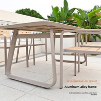 Ensemble de salon de jardin moderne et minimaliste en bambou, non pliable, sans coussin, pour patio, plage, hôtel, bord de piscine, balcon, chaise longue, villa