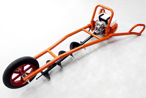 Benzine Power <span class=keywords><strong>One</strong></span>-<span class=keywords><strong>Man</strong></span> Grondboorinstallatie Aarde Auger <span class=keywords><strong>Digger</strong></span> Voor Afrastering Post Installatie - Product Image 2