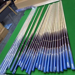 Taco de billar de snooker de 145 cm, de una pieza, con mango de madera blanca y ébano, de alta calidad, para bola 8. - Product Image 3