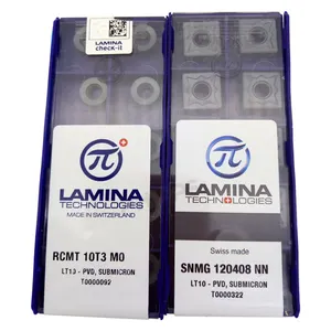 Insertos de acero inoxidable, insertos de Metal para torno suizo, Laminas de corte RCMT 10T3 SNMG 120408 LT10