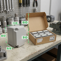 Caja de Conexiones Eléctrica de Plástico ABS para Exteriores TYCOTIU TY-8011085, Nivel de Protección IP67 para Proyectos de Instrumentos Electrónicos