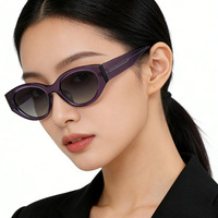 Lunettes de soleil polarisées Qsky 9095 2026 pour femme, monture petite, cerclée, œil de chat, en TR90 et acétate, confortables, avec logo personnalisé
