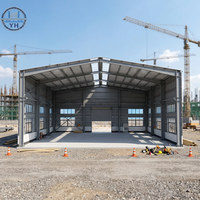 Edificio Prefabricado de Estructura de Acero Moderna y Duradera, Almacén Industrial, Taller, Garaje, Construcción de Entrepisos, Centro Comercial, Hospital