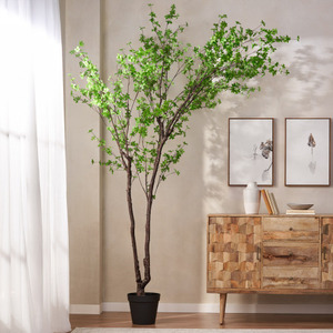 Entrepôt USA – Grande Vente d'Été 2026 – Arbre Artificiel de 300 cm de Haut en Pot en Plastique – Plante d'Intérieur Hautement Réaliste pour Décoration - Product Image 4
