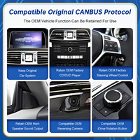 Écran tactile HD sans fil CarPlay Android Auto Linux 10,25/12,3 pouces pour tableau de bord Mercedes Benz Classe E Coupé W207 2009-2016 NTG 4.0/4.5/5.0