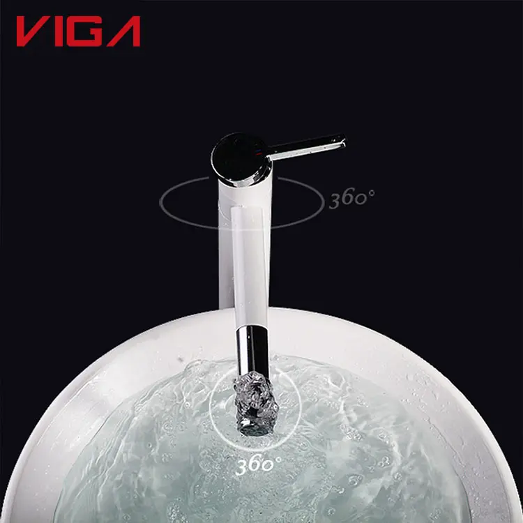 Customized Modern Single Faucet 360 Degree Touchless Capacitive Water Faucet Brass Tap