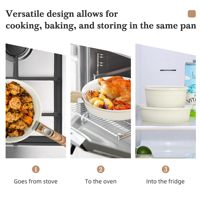 Ensemble Batterie de Cuisine en Céramique et Aluminium Antiadhésif à Poignée Amovible, Vente Chaude