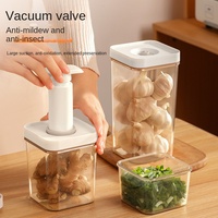 Réservoir de stockage en plastique de qualité alimentaire, type d'aspiration scellé sous vide, boîte de rangement pour la cuisine, les noix et les céréales.