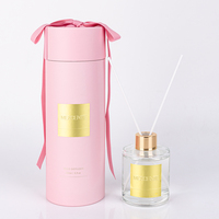Mescente 200ml bouteille en verre de cristal décoratif écologique en gros parfum diffuseur de roseau floral forme liquide stocké