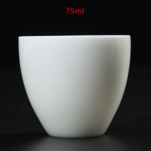 Service à thé Kung Fu en céramique exquise, tasses de maître en jade de graisse de mouton, tasses professionnelles pour la dégustation du thé chinois, cadeau en <span class=keywords><strong>Blanc</strong></span> de Chine - Product Image 5