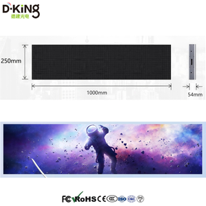 Écran LED intérieur ultra-fin personnalisé P2.97, mur vidéo publicitaire double face, panneau LED en aluminium moulé sous pression 1000*250mm - Product Image 5