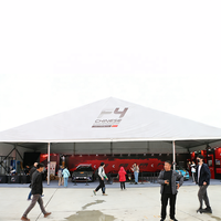 Tente à toit ouvert pour événements sportifs, chapiteau transparent à intérieur spacieux pour le Championnat F4 Chinois et les salons automobiles